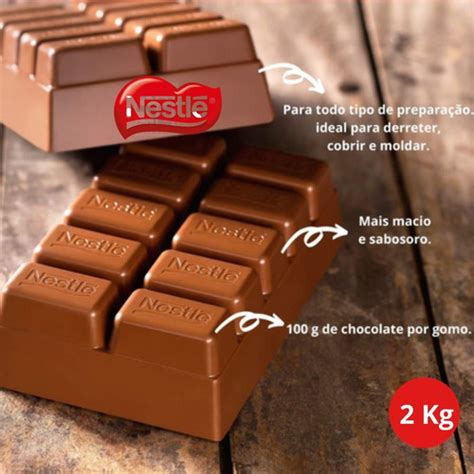 barra de chocolate 2kg preço assaí